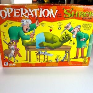 2004 Shrek Operation Game by Milton Bradley Complete/Working- No Instructions